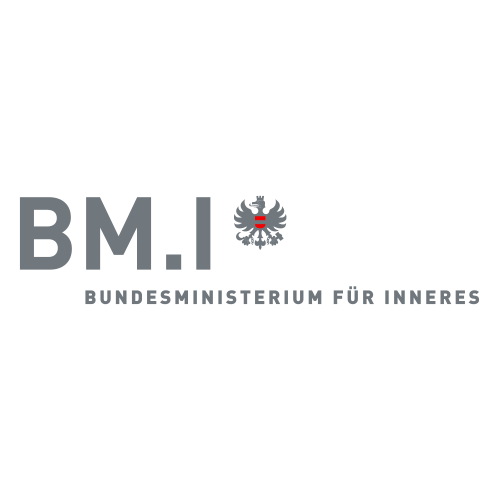 Hellgraues Logo des BM.I