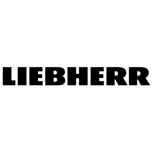 Schwarzer Liebherr-Schriftzug