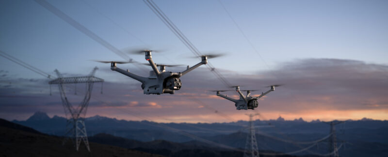 Dual Drone at Powerline Dual Drone at Powerline
